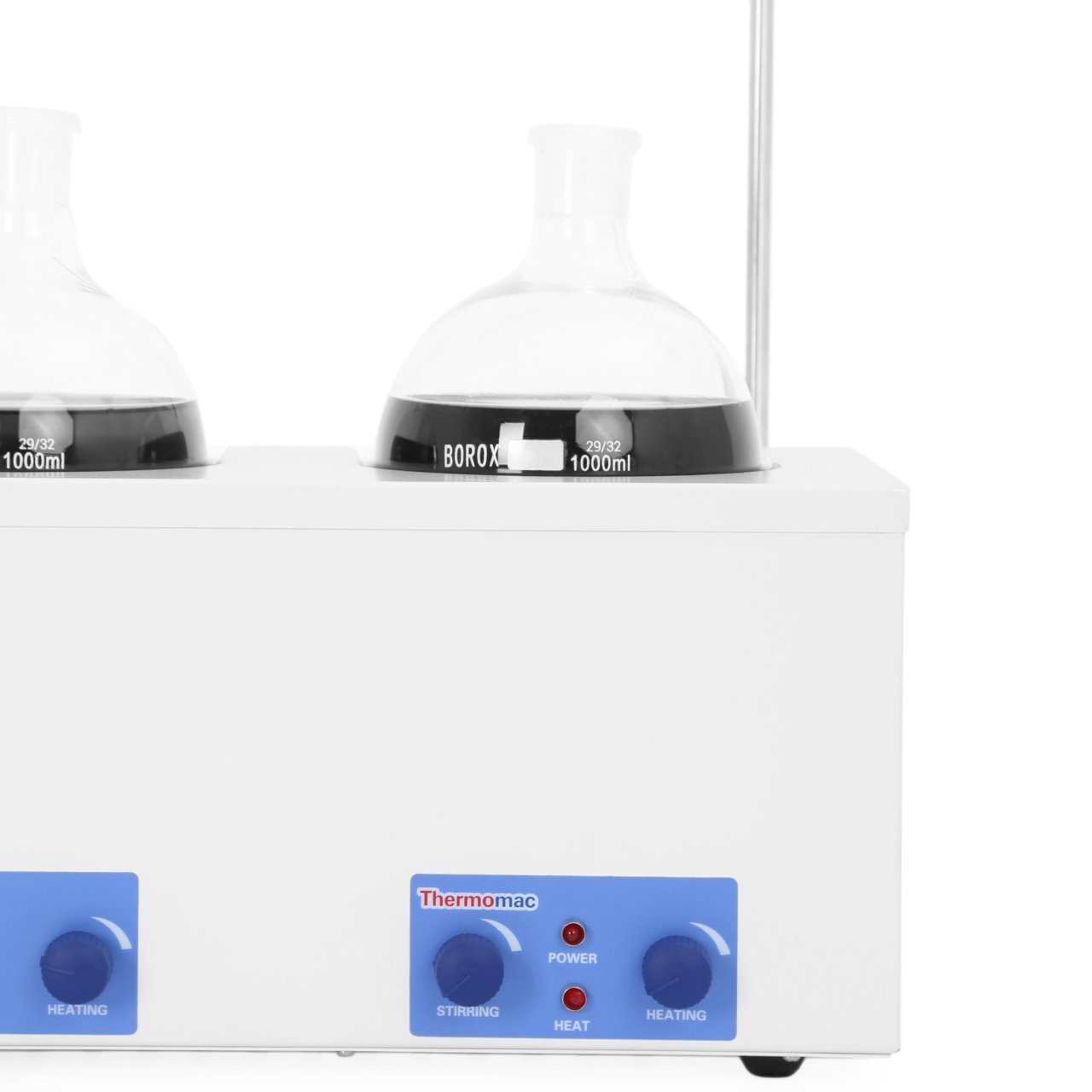Thermomac HMS401 Mehrfach-Heizmantel mit Magnetrührer 1000 mL, 4-fach – mit Stativ