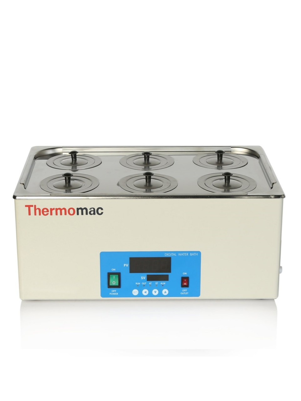 Thermomac WB22 Water Bath 22 L – 6-Position with Lids
