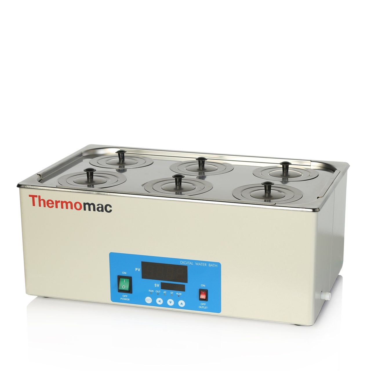 Thermomac WB22 Water Bath 22 L – 6-Position with Lids