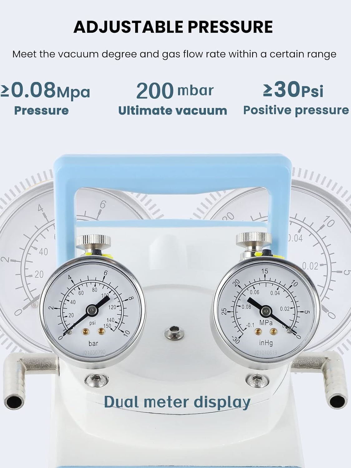 Thermomac VP160 Diyaframlı Vakum Pompası - Yağsız Pompa